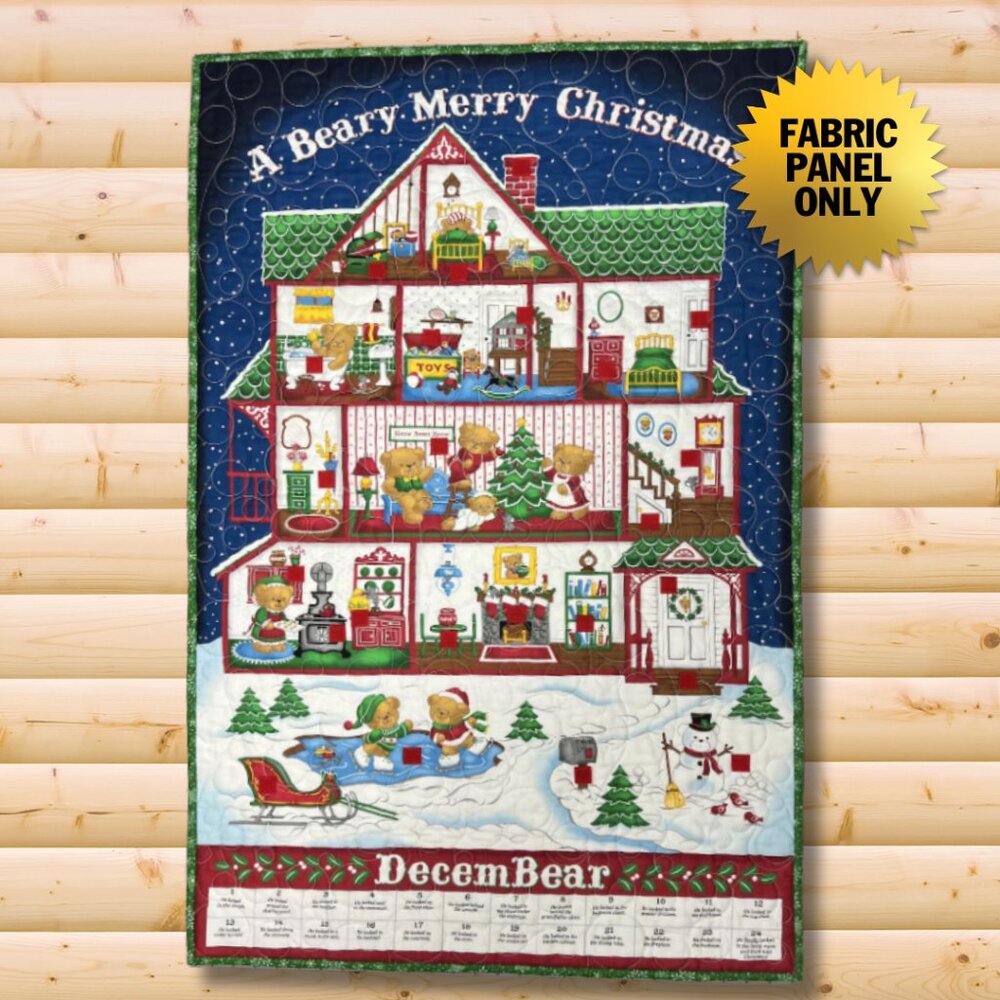 Decembear Beary Merry Christmas Advent Calendar—Panel